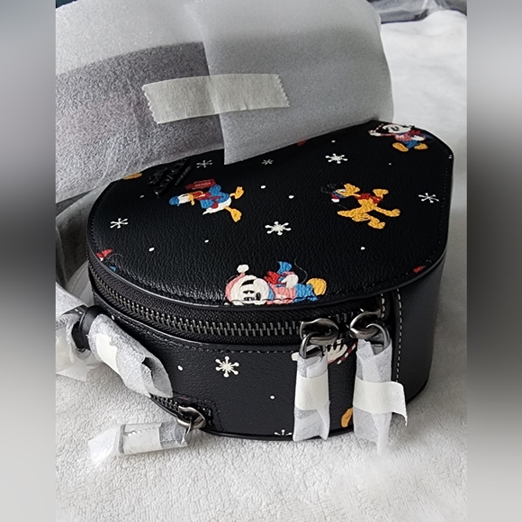 Disney X Coach Canteen Crossbody With Holiday Print - Picture 12 of 12